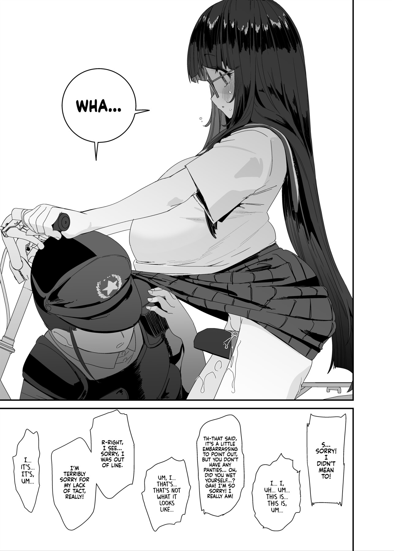 Hentai Manga Comic-The Slutty, Stacked Middle Schooler Who Gets Off on her Bike-Read-47